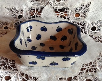 Polish Pottery Bowl Dish - originates from Boleslawiec, Poland