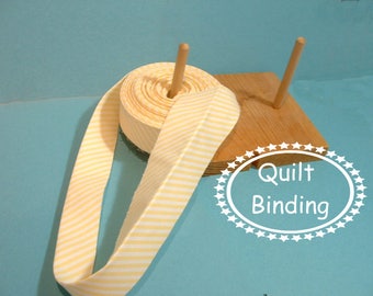 Traditional Quilt Binding - Sunny Yellow Stripes
