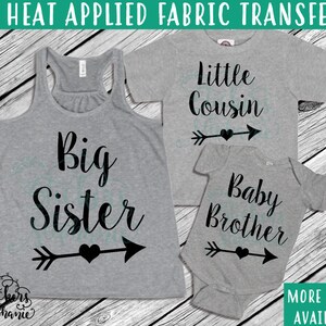 Big sister iron on | Etsy