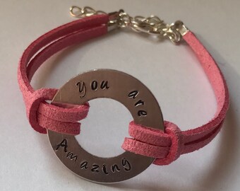 You are amazing Washer Bracelet