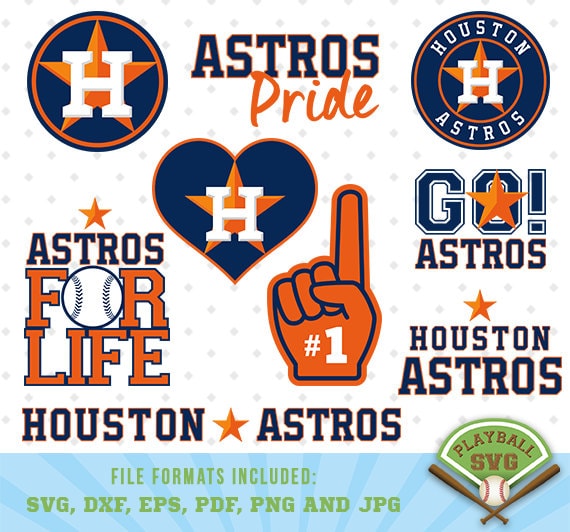 Download Houston Astros SVG files baseball designs contains dxf eps