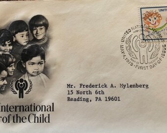1979 First day issue cover USPS International Year of the Child United Nations May 4,1979 (1-2)