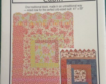 Baby log cabin pattern by Threaded Pear