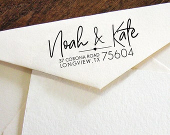 Custom Return Address Stamp, Modern Calligraphy stamp, Self-Inking Personalised Stamp, Address Stamp, Personalized Stamp