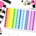 273 Tiny Dot Stickers for Erin Condren Life Planner, Plum Paper or Mambi Happy Planners || R1204