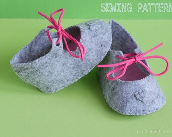 AMAYA Felt Baby Shoe Pattern