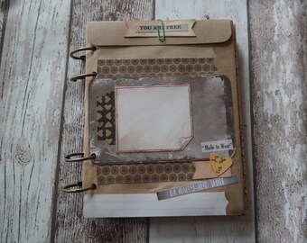 Mini album vintage from DIN A5 envelopes