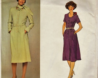Vogue Paris Original 1392 / Vintage Designer Sewing Pattern By Pierre Balmain / Dress / Size 18 Bust 40