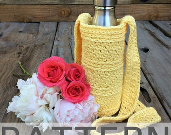 Peek-A-Boo Water Bottle Carrier Crochet Pattern