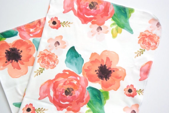 Lilac Floral - Swaddle Blanket main image 1