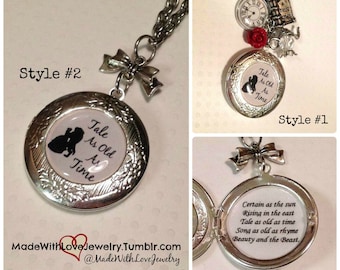 Tale As Old As Time Locket Necklace