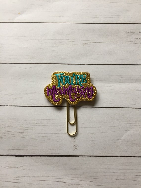 You're Mermazing planner Clip/Planner Clip/Bookmark. Glitter Mermaid Planner Clip. Mermom Planner Clip. Mermazing Planner Clip