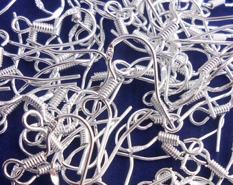 100 pcs 925 Sterling Silver Earring Hooks
