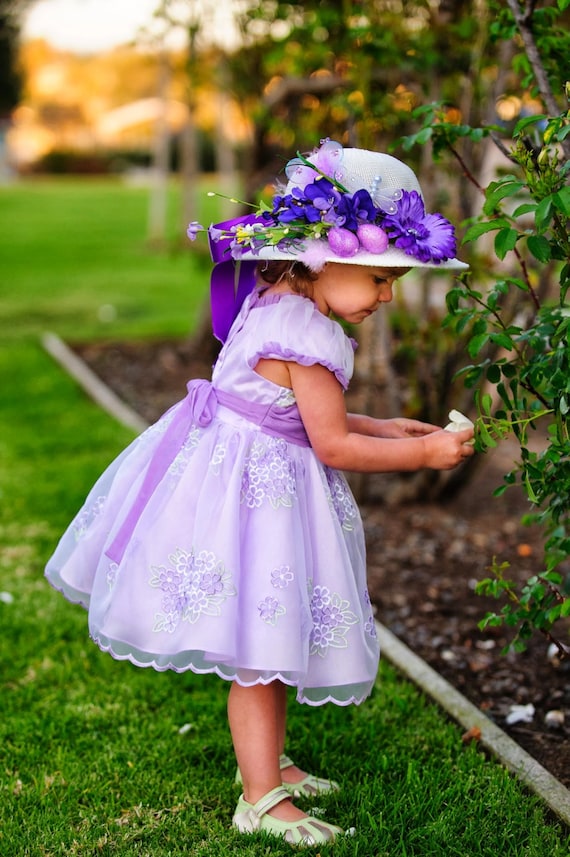 easter dress with hat