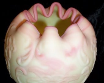 Fenton Burmese Rose Bowl