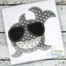 Shark Sunglasses Digital Machine Embroidery Applique Design 4 Sizes, shark applique, shark embroidery, whale applique, whale embroidery
