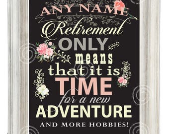 retirement poster etsy