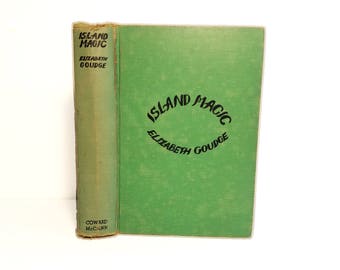 Hollow Book Safe Island Magic Cloth Bound vintage Secret Compartment Keepsake Hidden Security Box