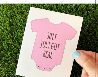 Funny Baby Card / Funny Baby Shower Card / Funny Card for New Parents / Funny New Baby Card / Funny Expecting Card / Sarcastic Baby Card