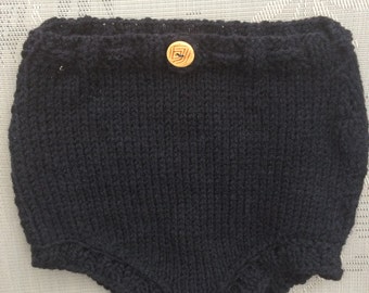 30%OFF, Black hand knitted underwear, knitted panties, knit bottoms