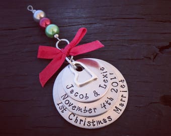 First Christmas Married Ornament | Our First Christmas Ornament | Couple's First Christmas Ornament | Keepsake Ornament | Wedding Gift