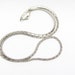 Vintage Silver Chain, Vintage Sterling Silver Chain, Silver Snakeskin Chain Necklace, 18 inch chain, Lobster Clasp, Snake Design