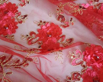 1 meter of fabric hand-made Designer