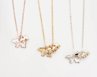 Mama Bear - Baby Bear Necklace - Mama Bear Necklace - Mother's Necklace