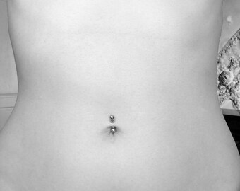 Fake Belly Piercing Magnetic barbell body jewelry belly button ring