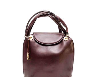 Vintage Goldpfeil leather bag / German leather handbag
