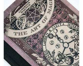 The Art of Magic A5 Hardback Notebook. Inspired by Harry Potter Magic Spell Book Journal Blank Inside Lined Paper.