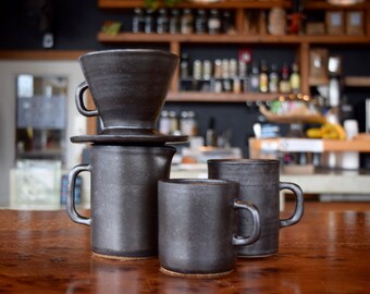 Matte Black Coffee Dripper Set