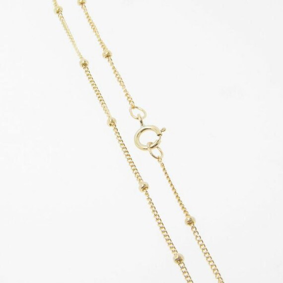 16 Inch Gold Filled Satellite Chain 1mm w/ 1.9mm Ball