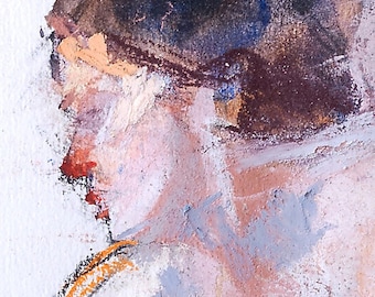 Watercolor Print Nude Female Figure Watercolor Painting