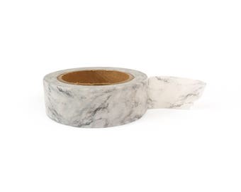 Washi tape - Marble, stationery, stationary, LittleLeftyLou, Snail Mail, Happy mail, masking tape, 10 meter, minimalism, black and white