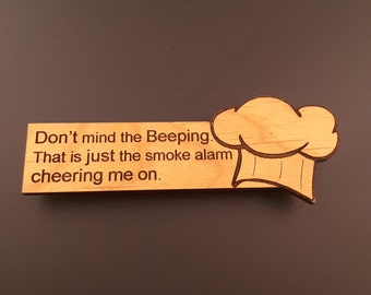 Smoke Alarm Kitchen Magnet - Funny Magnet - Fridge Magnet - Refrigerator Magnet - Cute Magnet - Funny Kitchen Magnet - Cute Kitchen Magnet