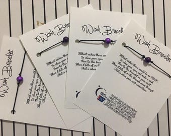 DIY Relay For Life Wish Bracelet Kit // Wish Bracelet Supplies // Do It Yourself Kit // Relay For Life Fundraiser // Survivor Wish