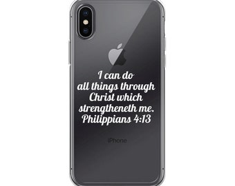 Philippians 4:13 iPhone X Case