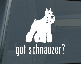 Got Schnauzer v2 Die Cut Vinyl Sticker - 1024