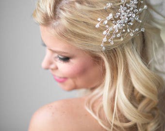 Crystal Bridal Comb, Wedding Hair Comb, Bridal Hair Comb, Wedding Hair Vine Comb, Crystal Hair Comb