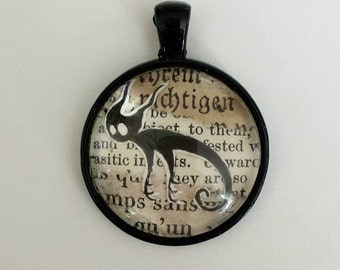 Hand Drawn Curly Tailed Critter Pendant
