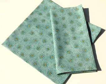 Seaglass and Buttercup Cloth Napkins - Set of 2