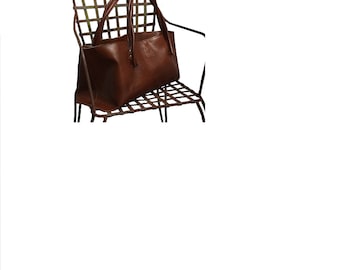 Large leather case. Shopper Shopping Bag Handmade bag
