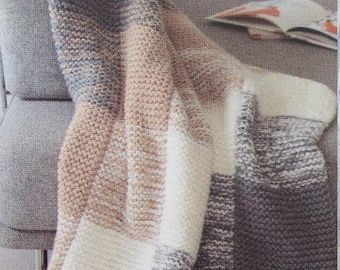 Plaid knit in garter stitch