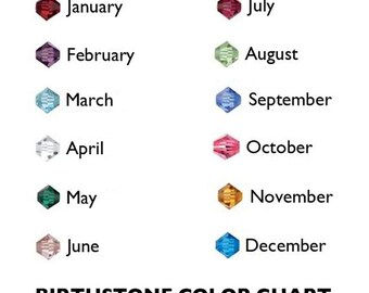 Swarovski Crystal Birthstone - Add-on Birthstone - Crystal Birthstone - Crystal - Birthstones - Swarovski Crystals - Swarovski