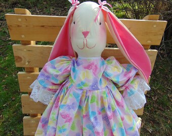 Tessa the Stuffed Easter Bunny Rabbit Doll