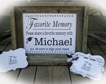 Graduation Party Idea, Grad Party Idea, Grad Party Decor, Graduation Party Decorations, Favorite Memory with the Grad