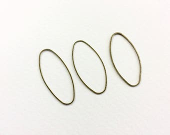 20 spacer 40x19mm bronze connectors for jewelry designs