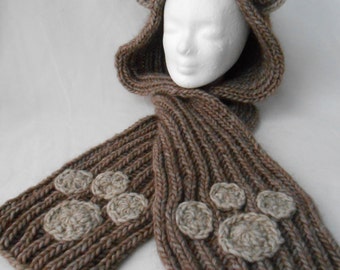 Hooded scarf Scoodie = with paws