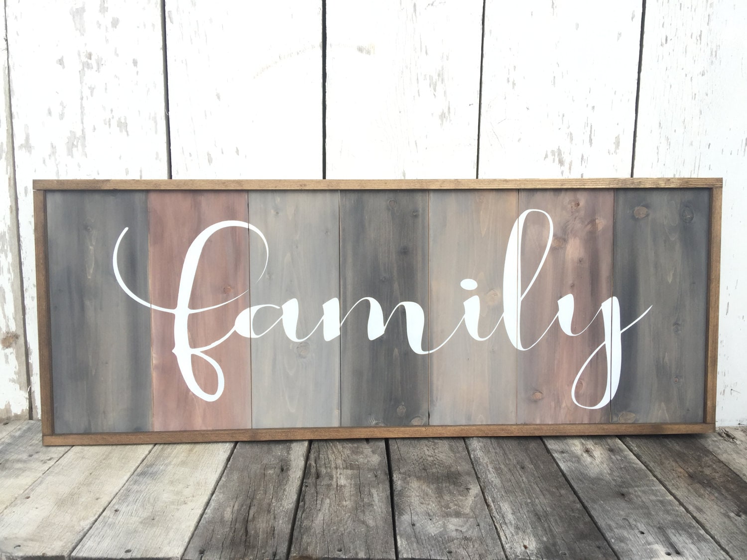 Family Sign Large Family Wood Sign Rustic Home Decor